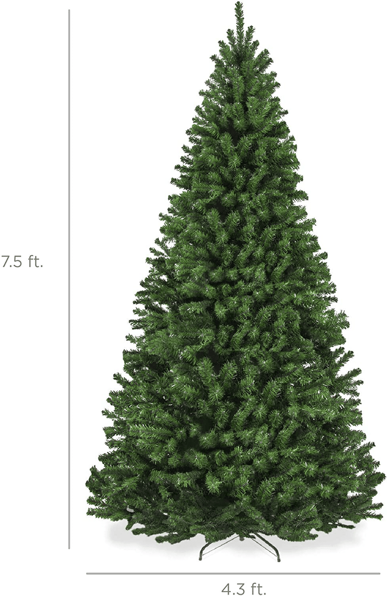 Best Choice Products 7.5ft Premium Spruce Artificial Holiday Christmas Tree for Home, Office, Party Decoration w/ 1,346 Branch Tips, Easy Assembly, Metal Hinges & Foldable Base Home & Garden > Decor > Seasonal & Holiday Decorations > Christmas Tree Stands Best Choice Products   