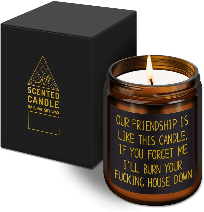Best Friends Gifts, Funny Gifts for Friend, Friendship Gifts for Women -Jokes, Christmas, Birthday Gifts for Friends Female- Gag Gifts, Move Away Gifts for Friends, Lavender Candles(7oz) Home & Garden > Decor > Home Fragrances > Candles KLL   