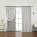 Best Home Fashion Tulle Overlay Star Cut Out Blackout Curtains (52" W X 84" L, Dusty Pink) Home & Garden > Decor > Window Treatments > Curtains & Drapes Best Home Fashion Dove 52"W x 84"L 