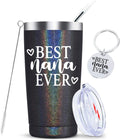 Best Nana Ever-Grandma Mug Gifts from Grandchildren Grandkids Mothers Day Birthday Christmas Gifts for New Nana,Grandma to Be,Grandmother Insulated Stainless Steel Cup with Lid 20 Ounce Rose Gold Home & Garden > Kitchen & Dining > Tableware > Drinkware KOOLDRINK Nana(Glitter charcoal)  