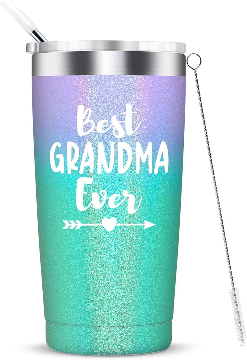 Best Nana Ever-Grandma Mug Gifts from Grandchildren Grandkids Mothers Day Birthday Christmas Gifts for New Nana,Grandma to Be,Grandmother Insulated Stainless Steel Cup with Lid 20 Ounce Rose Gold Home & Garden > Kitchen & Dining > Tableware > Drinkware KOOLDRINK Grandma(Multicolor)  