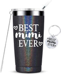 Best Nana Ever-Grandma Mug Gifts from Grandchildren Grandkids Mothers Day Birthday Christmas Gifts for New Nana,Grandma to Be,Grandmother Insulated Stainless Steel Cup with Lid 20 Ounce Rose Gold Home & Garden > Kitchen & Dining > Tableware > Drinkware KOOLDRINK best mimi ever (Glitter charcoal)  