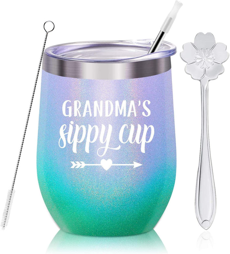 Best Nana Ever-Grandma Mug Gifts from Grandchildren Grandkids Mothers Day Birthday Christmas Gifts for New Nana,Grandma to Be,Grandmother Insulated Stainless Steel Cup with Lid 20 Ounce Rose Gold Home & Garden > Kitchen & Dining > Tableware > Drinkware KOOLDRINK grandma sippy cup(Multi)  