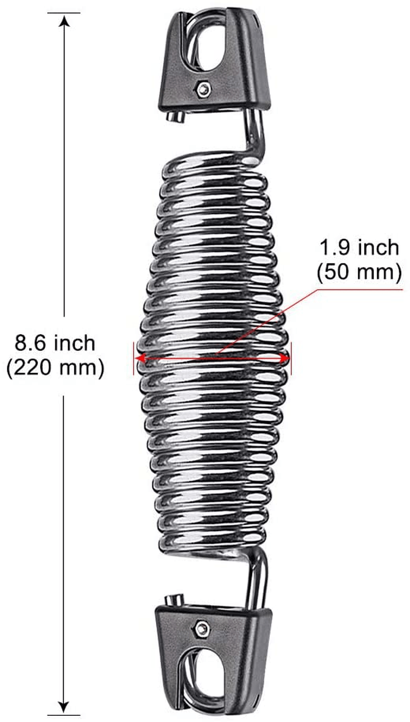 Besthouse 2 Pcs Heavy Duty Porch Swing Springs, 300 LB Capacity, Safety Guarantee, Free-standing Swings, Hammocks and Hammock Chairs, Swing Sets, 8" Length Home & Garden > Lawn & Garden > Outdoor Living > Porch Swings Besthouse   