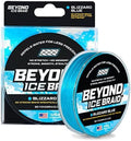 Beyond Braid Braided Fishing Line - Abrasion Resistant - No Stretch - Super Strong -Blue Camo, Moss Camo, White, Green, Pink, Blue, 4 Strand 8 Strand Sporting Goods > Outdoor Recreation > Fishing > Fishing Lines & Leaders Beyond Braid Blizzard Blue (Ice Braid) 8LB (100 Yards) 