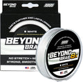 Beyond Braid Braided Fishing Line - Abrasion Resistant - No Stretch - Super Strong -Blue Camo, Moss Camo, White, Green, Pink, Blue, 4 Strand 8 Strand Sporting Goods > Outdoor Recreation > Fishing > Fishing Lines & Leaders Beyond Braid White 8X 20LB (2000 Yards) 