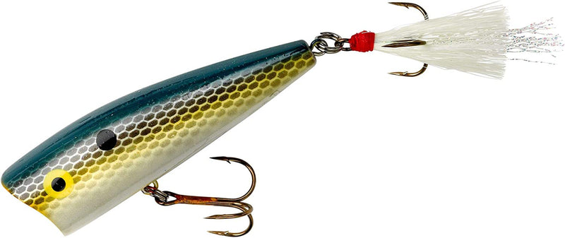 Rebel Lures Pop-R Topwater Popper Fishing Lure Sporting Goods > Outdoor Recreation > Fishing > Fishing Tackle > Fishing Baits & Lures Pradco Outdoor Brands Foxy Shad Magnum Pop-r (1/2 Oz) 