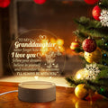 Woodemon Sister Gifts from Sister Birthday Night Light 5.9 Inch Acrylic USB Low Power Night Lamp, Best Friends Christmas Graduation Wedding Anniversary Thanksgiving Gifts for Sister Bestie Home & Garden > Lighting > Night Lights & Ambient Lighting Woodemon To Granddaughter 5.9IN 