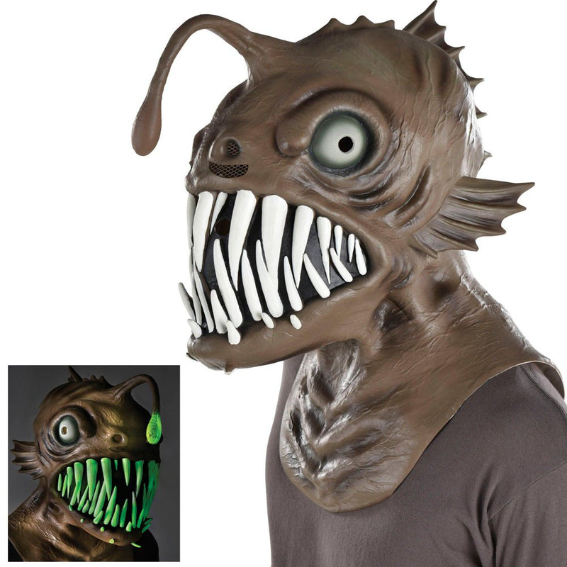 Party City ANGLER FISH Mask, Halloween Accessory, 1Pc, Lights Up Apparel & Accessories > Costumes & Accessories > Masks Party City   