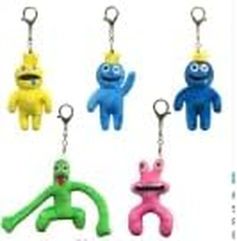 Gzcvba for Rainbow Party Favor Decorations,Birthday Theme Party Decorations, Action Figures, Happy Birthday Decorations for Friends Fans Kids (5 PCS KEYCHAIN)  SOYATER   