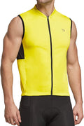 BALEAF Men'S Sleeveless Cycling Jersey Road Bike Shirt Bicycle Biking Tank Tops Full Zip Pockets SPF UPF50+