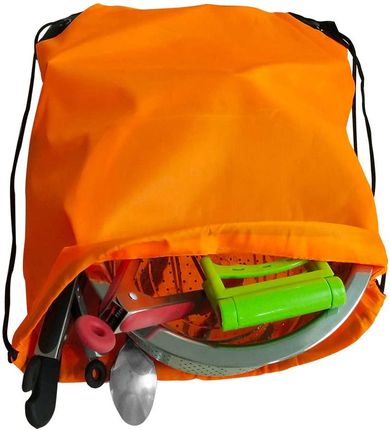 Drawstring Backpack Bulk Nylon Drawstring Bag String Backpack Bulk for Gym Party Trip School 12 Colors Home & Garden > Household Supplies > Storage & Organization GoodtoU   