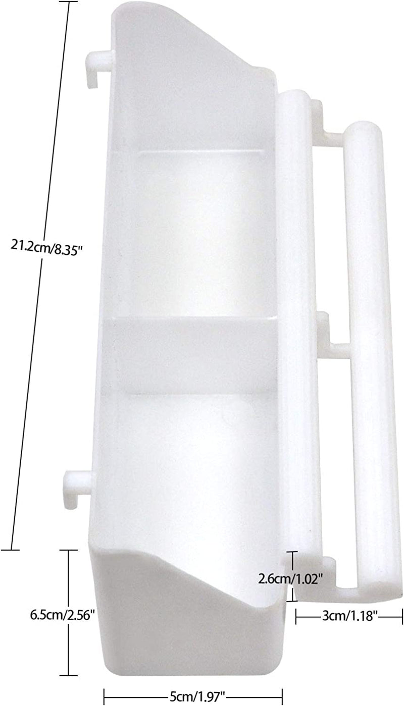 Pet Water Feeder Cup, 2 Pieces Bird Food Bowl Cups White Bird Water Dispenser for Poultry Pigeon Quail Cage Animals & Pet Supplies > Pet Supplies > Bird Supplies > Bird Cage Accessories > Bird Cage Food & Water Dishes nomal   