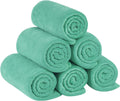 JML Microfiber Bath Towel Sets (6 Pack, 27" X 55") -Extra Absorbent, Fast Drying, Multipurpose for Swimming, Fitness, Sports, Yoga, Grey 6 Count Home & Garden > Linens & Bedding > Towels JML Microfiber Green 6 Pack 