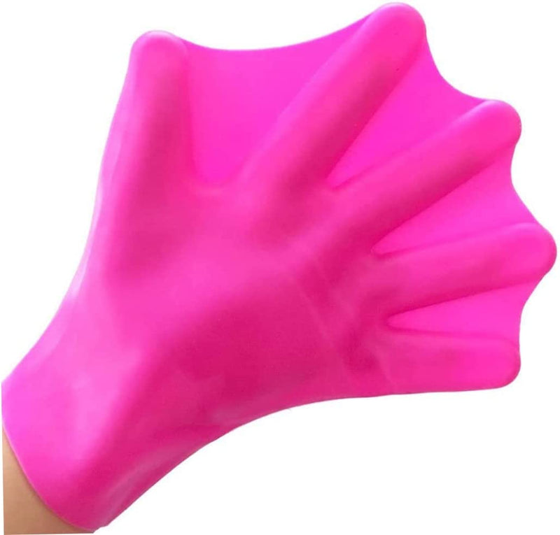 Beito Silicone Swimming Gloves Aquatic Swimming Training Gloves Diving Hand Equipment for Men Women Fitness Surfing Sports Rosy S. Sporting Goods > Outdoor Recreation > Boating & Water Sports > Swimming > Swim Gloves Beito   