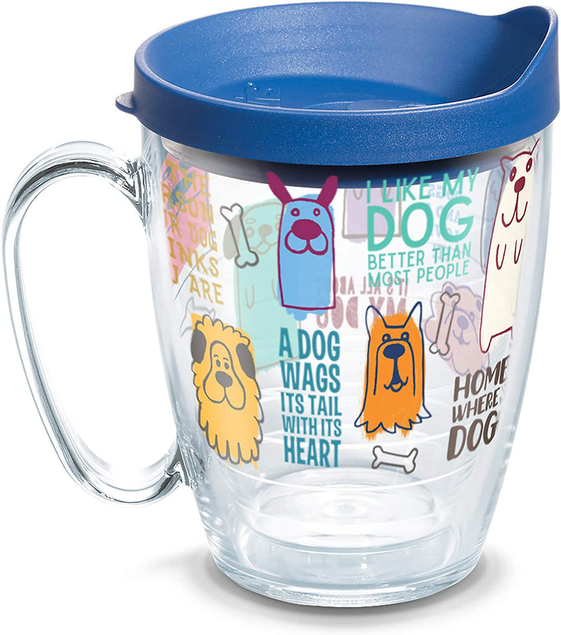 Tervis Triple Walled Dog Sayings Insulated Tumbler Cup Keeps Drinks Cold & Hot, 30Oz, Stainless Steel Home & Garden > Kitchen & Dining > Tableware > Drinkware Tervis Blue Contemporary 