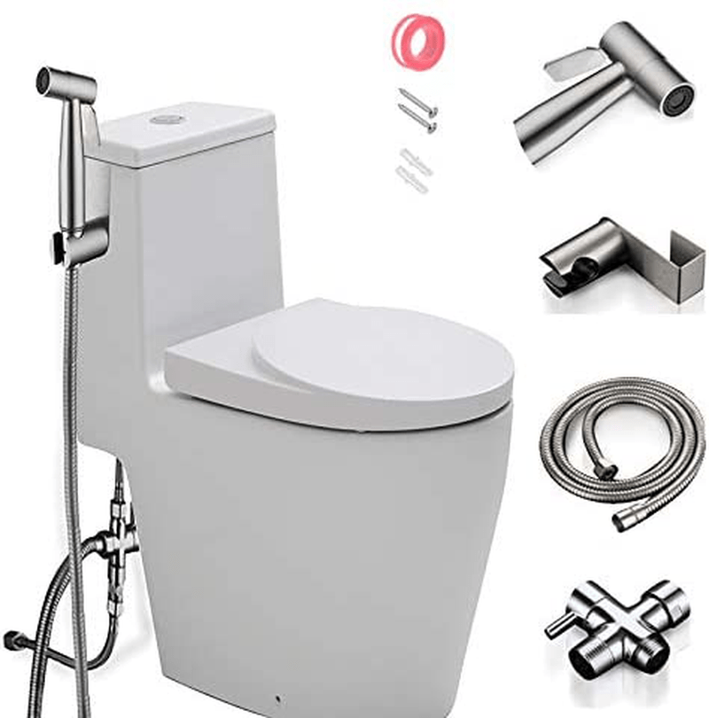 Bidet Sprayer for Toilet, Handheld Bidet Spray Water Kit, Bathroom Hand Shower for Self Cleaning – Reduce Toilet Paper Waste – Premium Stainless Steel Sporting Goods > Outdoor Recreation > Camping & Hiking > Portable Toilets & Showers Droiee   