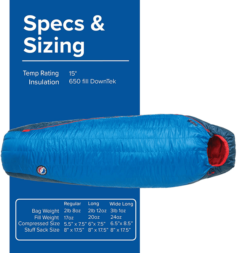 Big Agnes Anvil Horn (650 Downtek) Sleeping Bag Sporting Goods > Outdoor Recreation > Camping & Hiking > Sleeping Bags Big Agnes   