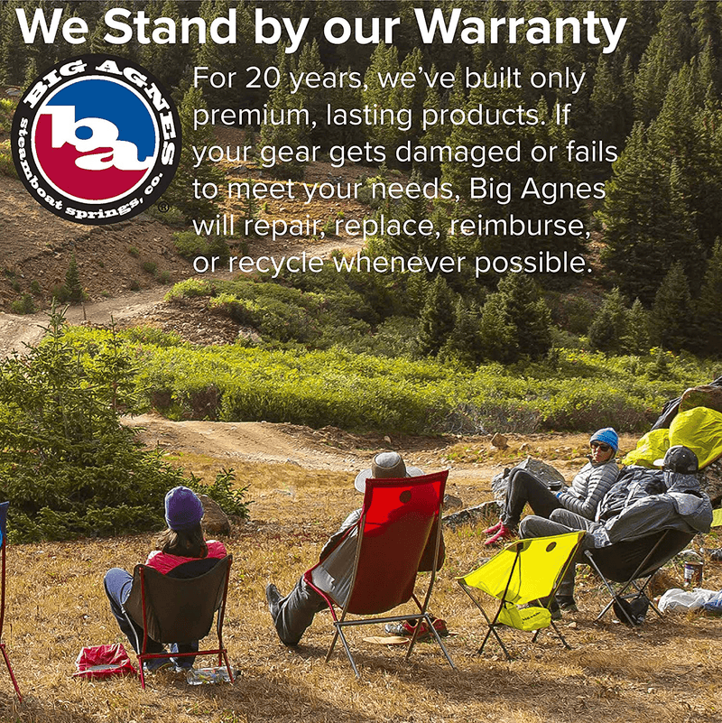 Big Agnes Big Six Armchair - High & Wide Luxury Camp Chair Sporting Goods > Outdoor Recreation > Camping & Hiking > Camp Furniture Big Agnes   