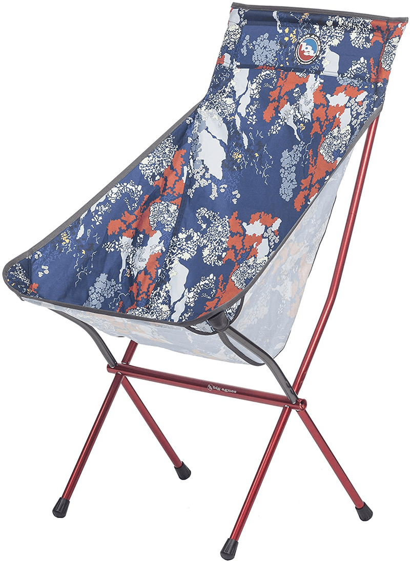 Big Agnes Big Six Camp Chair - High & Wide Camping Chair with Aircraft Aluminum Frame Sporting Goods > Outdoor Recreation > Camping & Hiking > Camp Furniture Big Agnes Lichen  