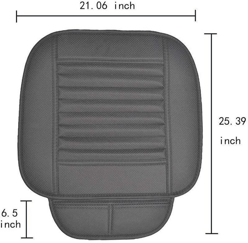 Big Ant 2 Pack Car Seat Cushions Interior Seat Covers Cushion Pad Mat for Auto Supplies Office Chair with Breathable PU Leather(Gray) Vehicles & Parts > Vehicle Parts & Accessories > Motor Vehicle Parts > Motor Vehicle Seating Big Ant   