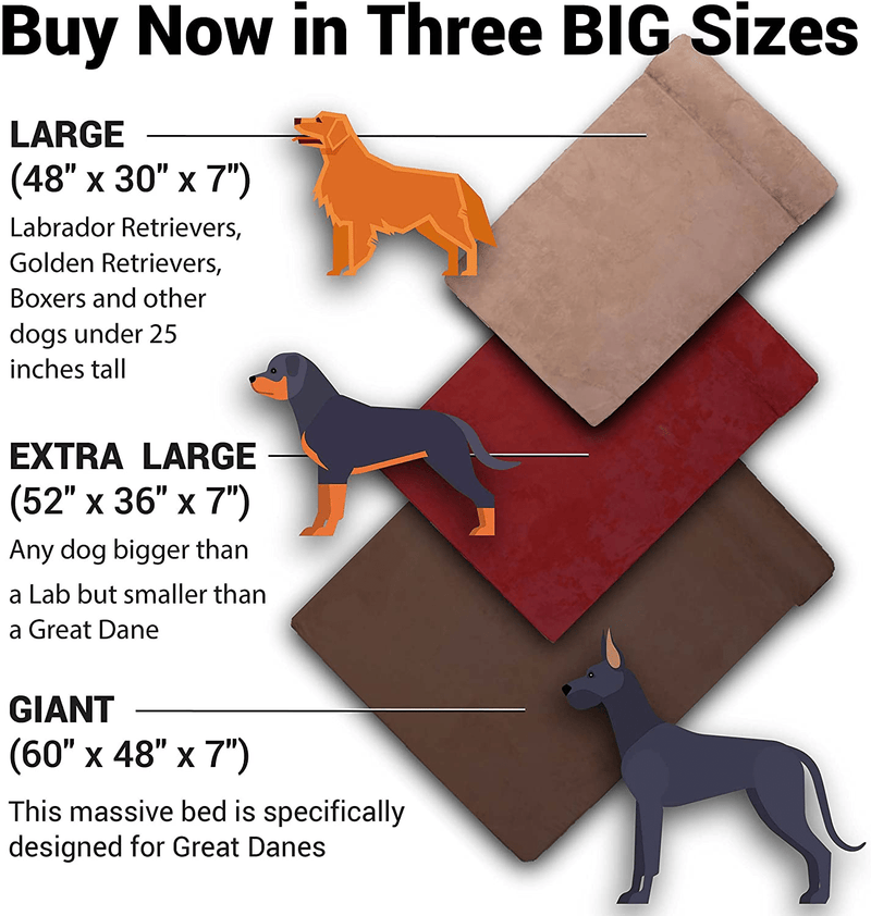 Big Barker 7" Pillow Top Orthopedic Dog Bed for Large and Extra Large Breed Dogs (Headrest Edition) Animals & Pet Supplies > Pet Supplies > Dog Supplies > Dog Beds Big Barker   