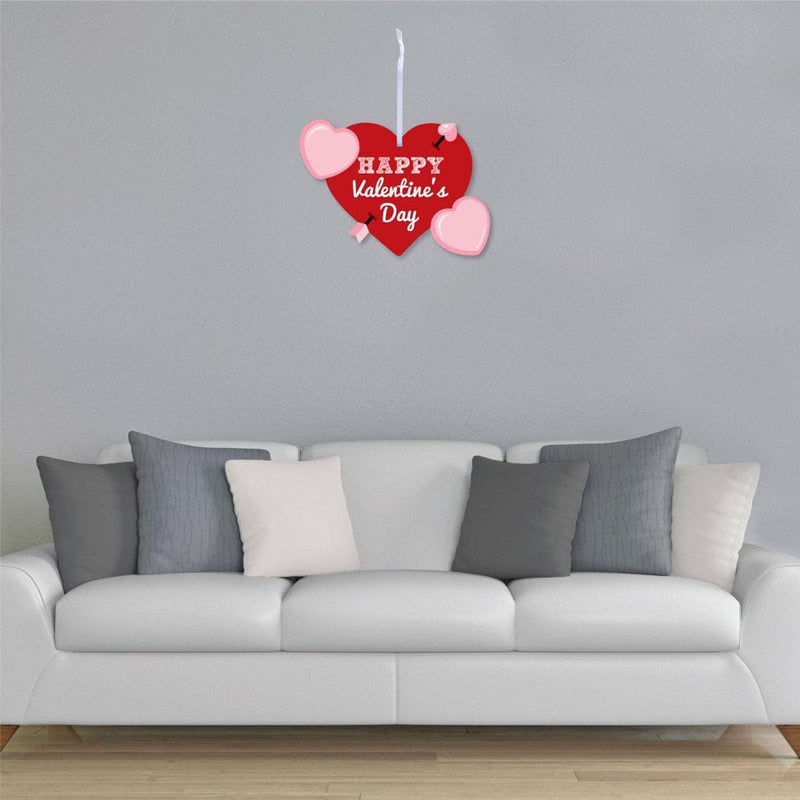 Big Dot of Happiness Conversation Hearts - Hanging Porch Valentine'S Day Party Outdoor Decorations - Front Door Decor - 1 Piece Sign Home & Garden > Decor > Seasonal & Holiday Decorations Big Dot of Happiness, LLC   