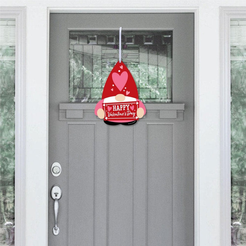 Big Dot of Happiness Valentine Gnomes - Hanging Porch Valentine'S Day Party Outdoor Decorations - Front Door Decor - 1 Piece Sign Home & Garden > Decor > Seasonal & Holiday Decorations Big Dot of Happiness, LLC   
