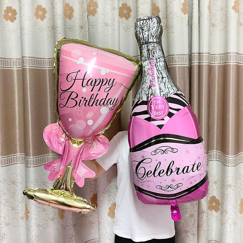 Big Helium Balloon Champagne Goblet Balloon Wedding Birthday Party Decorations Adult Kids Ballons Event Party Supplies(Set 6) Arts & Entertainment > Party & Celebration > Party Supplies KOL DEALS   
