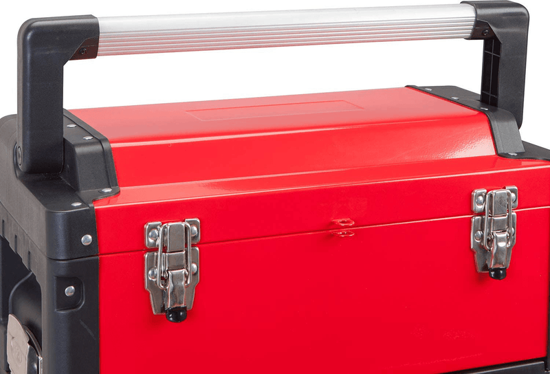 BIG RED TRJF-C305ABD Torin Garage Workshop Organizer: Portable Steel and Plastic Stackable Rolling Upright Trolley Tool Box with 3 Drawers, Red Hardware > Hardware Accessories > Tool Storage & Organization BIG RED   