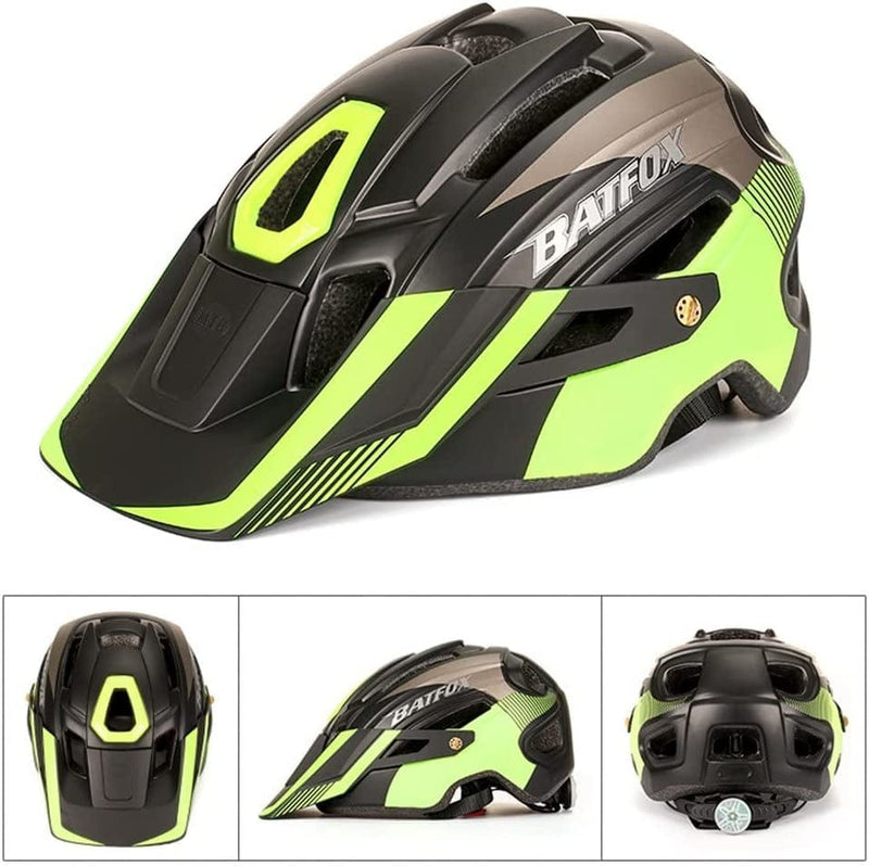 Bike Cycling Helmet with LED Tail Light Mountain Road Bicycle Helmets Outdoor Sport Safety Protective Helmet with Removable Visor Sporting Goods > Outdoor Recreation > Cycling > Cycling Apparel & Accessories > Bicycle Helmets MengK   