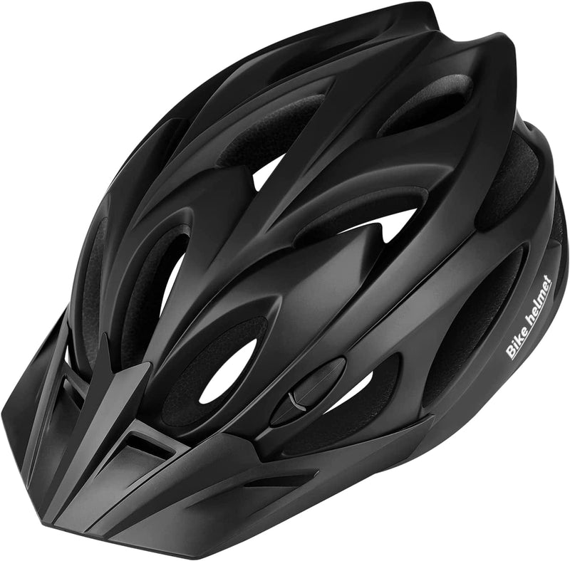 Bike Helmet, Adult Bicycle Helmet Adjustable Size, Mountain Bike Helmets with Removable Sun Visor - Adult Road Cycling Helmet Lightweight for Men Women MTB