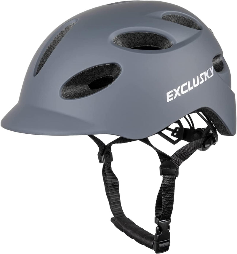 Bike Helmet, Exclusky Urban Bicycle Commuter Men with USB Rechargeable Lights, Adult Cycle Helmet Women,Features 12 Cool Vents Sporting Goods > Outdoor Recreation > Cycling > Cycling Apparel & Accessories > Bicycle Helmets AHIPXO   