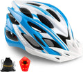 Bike Helmet, Shinmax Bicycle Helmet with Rear Light and Detachable Visor,Lightweight Bike Helmet for Men Women Size Adjustable Cycling Helmet CPSC Certificated Helmet for Adults Youth Road Bike Helmet