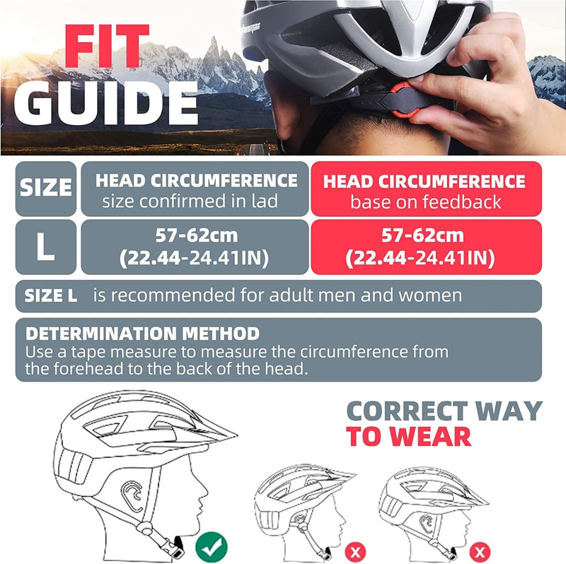 Bike Helmet,Shinmax CPSC/CPC Certificated Bicycle Helmet with Detachable Magnetic Goggles&Led Back Light&Portable Backpack Cycling Helmet Adjustable Mountain Bike Helmet for Adult Men Women SM-T69 Sporting Goods > Outdoor Recreation > Cycling > Cycling Apparel & Accessories > Bicycle Helmets Shinmax   