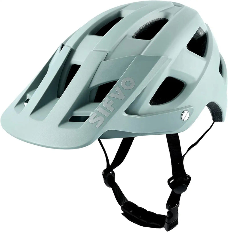 Bike Helmet, SIFVO Bike Helmets for Men and Women, Mountain Bike Helmet with Visor Helmets for Adults to Youth Bicycle Helmet Road Bike Helmet Safe and Comfortable 54-62Cm【M/L】 Sporting Goods > Outdoor Recreation > Cycling > Cycling Apparel & Accessories > Bicycle Helmets SIFVO Gray L: 58-62 cm / 22.83"-24.41" 