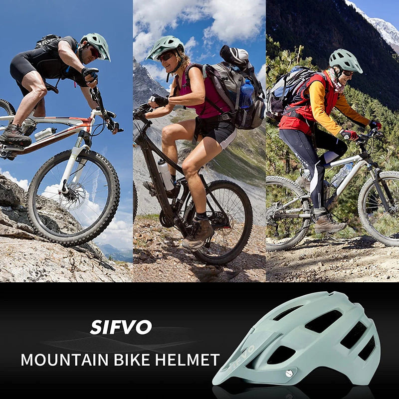 Bike Helmet, SIFVO Bike Helmets for Men and Women, Mountain Bike Helmet with Visor Helmets for Adults to Youth Bicycle Helmet Road Bike Helmet Safe and Comfortable 54-62Cm【M/L】 Sporting Goods > Outdoor Recreation > Cycling > Cycling Apparel & Accessories > Bicycle Helmets SIFVO   