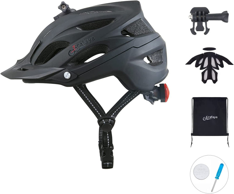 Bike Helmets for Adults Women Men,Irafaya CPSC Certified Lightweight Bicycle Helmets with Adjustable Dial System and Detachable Visor,Specialized Cycling Helmet for Commuter Road&Mountain Bike Riding… Sporting Goods > Outdoor Recreation > Cycling > Cycling Apparel & Accessories > Bicycle Helmets Irafaya Black  