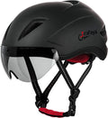 Bike Helmets for Men Women Irafaya CPSC Certified Bicycle Helmets with Detachable Magnetic Goggles&Portable Bag Adjustable Cycling Helmet with Replacement Pads for Commuter Mountain Bike Sporting Goods > Outdoor Recreation > Cycling > Cycling Apparel & Accessories > Bicycle Helmets Irafaya Black  