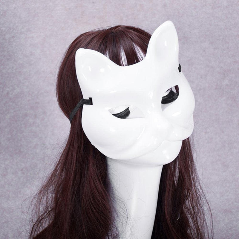 Binduo Blank Fox Face Mask DIY Handmade Costume Party Cosplay Decoration Apparel & Accessories > Costumes & Accessories > Masks Binduo   