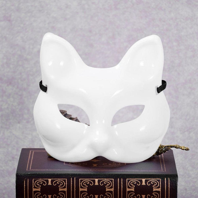 Binduo Blank Fox Face Mask DIY Handmade Costume Party Cosplay Decoration Apparel & Accessories > Costumes & Accessories > Masks Binduo   