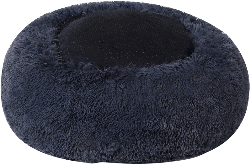 Binetgo Calming Cat and Dog Beds，20/24/32 Inches Dog Bed, Black/Pink/Beige Puppy Bed ,Original Calming Donut Cat and Dog Bed in Shag Fur– Machine Washable, anti Slip Waterproof Bottom Animals & Pet Supplies > Pet Supplies > Dog Supplies > Dog Beds BinetGo   