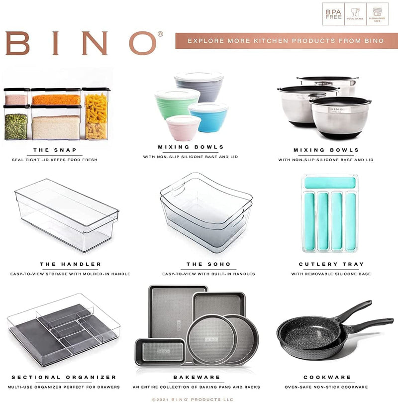 BINO Bakeware Nonstick Baking Pan, 9 X 5 Inch - Gunmetal | Premium Quality Textured Cake Pan with Even-Flow Technology | Dishwasher Safe | Non-Toxic Home & Garden > Kitchen & Dining > Cookware & Bakeware BINO   