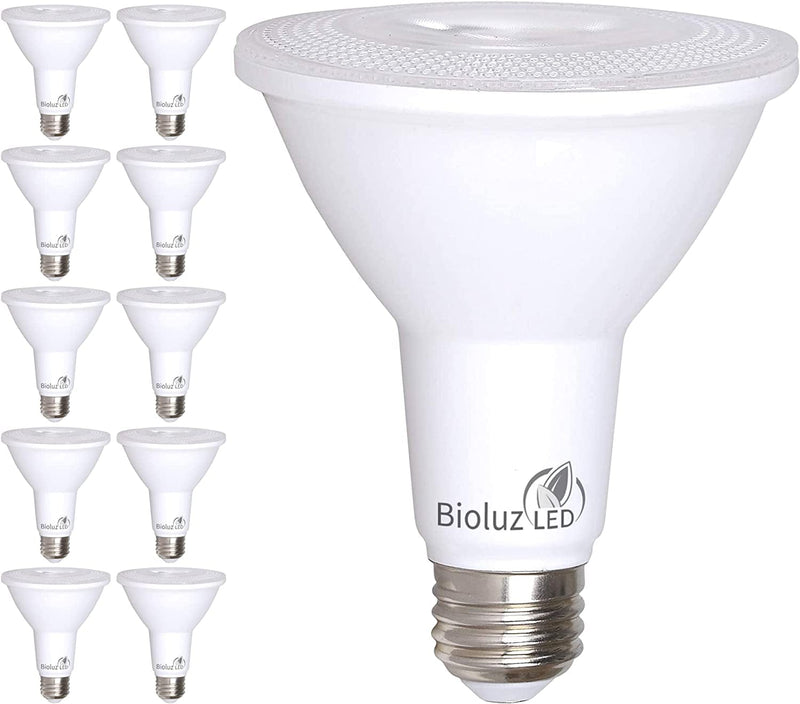 Bioluz LED 4 Pack PAR38 LED Bulb 90 CRI 12W = 100-120 Watt Replacement Soft White 3000K Indoor/Outdoor Dimmable UL Listed Title 20 High Efficacy Lighting Home & Garden > Lighting > Flood & Spot Lights Bioluz LED 3000k Soft White 10 Count (Pack of 1) 
