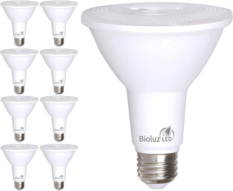 Bioluz LED 4 Pack PAR38 LED Bulb 90 CRI 12W = 100-120 Watt Replacement Soft White 3000K Indoor/Outdoor Dimmable UL Listed Title 20 High Efficacy Lighting Home & Garden > Lighting > Flood & Spot Lights Bioluz LED 3000k Soft White 8 Count (Pack of 1) 