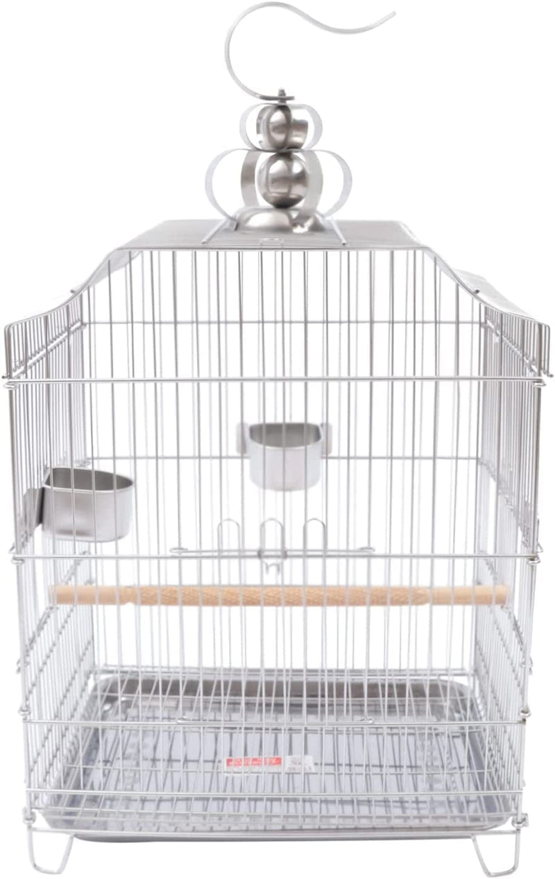 Bird Cage Hanging Bird Cage Parakeet Cage Accessories Outdoor Pet Bird Travel Cages Perches with Stand, for Conure Cockatoo Sparrow Macaw Cockatoo Pet House Animals & Pet Supplies > Pet Supplies > Bird Supplies > Bird Cages & Stands OUKANING   