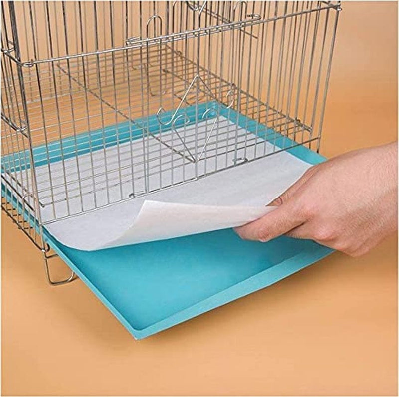 Bird Cage Liner Papers, 12.2×10In Non-Woven Bird Cage Liners, 100 Sheets Precut Absorbent Bird Cage Paper Liners Pet Animal Cages Cushion for Bird Animals & Pet Supplies > Pet Supplies > Bird Supplies > Bird Cages & Stands RUBY.Q   