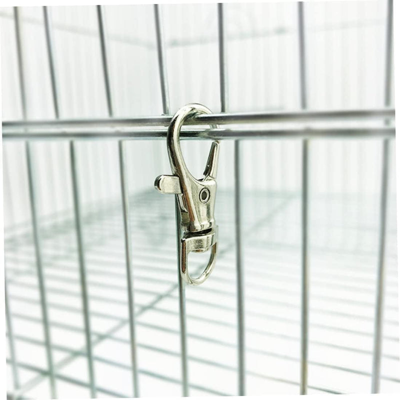 Bird Cage Locks Sturdy Pet Cage Metal Door Lock Hook Clip Prevent Claw Trigger Open Birds Cage Accessories 10 Pcs