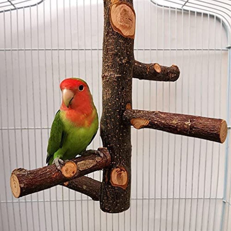 Bird Perch Stand Platform, Durable Paw Grinding Clean Board Practical Pets Cage Accessories Stands Exercise Bird Toys for Parrots,Natural Wood Parrot Perch Bird Cage Branch Perch Accessories Animals & Pet Supplies > Pet Supplies > Bird Supplies > Bird Cages & Stands Jagmsoph   