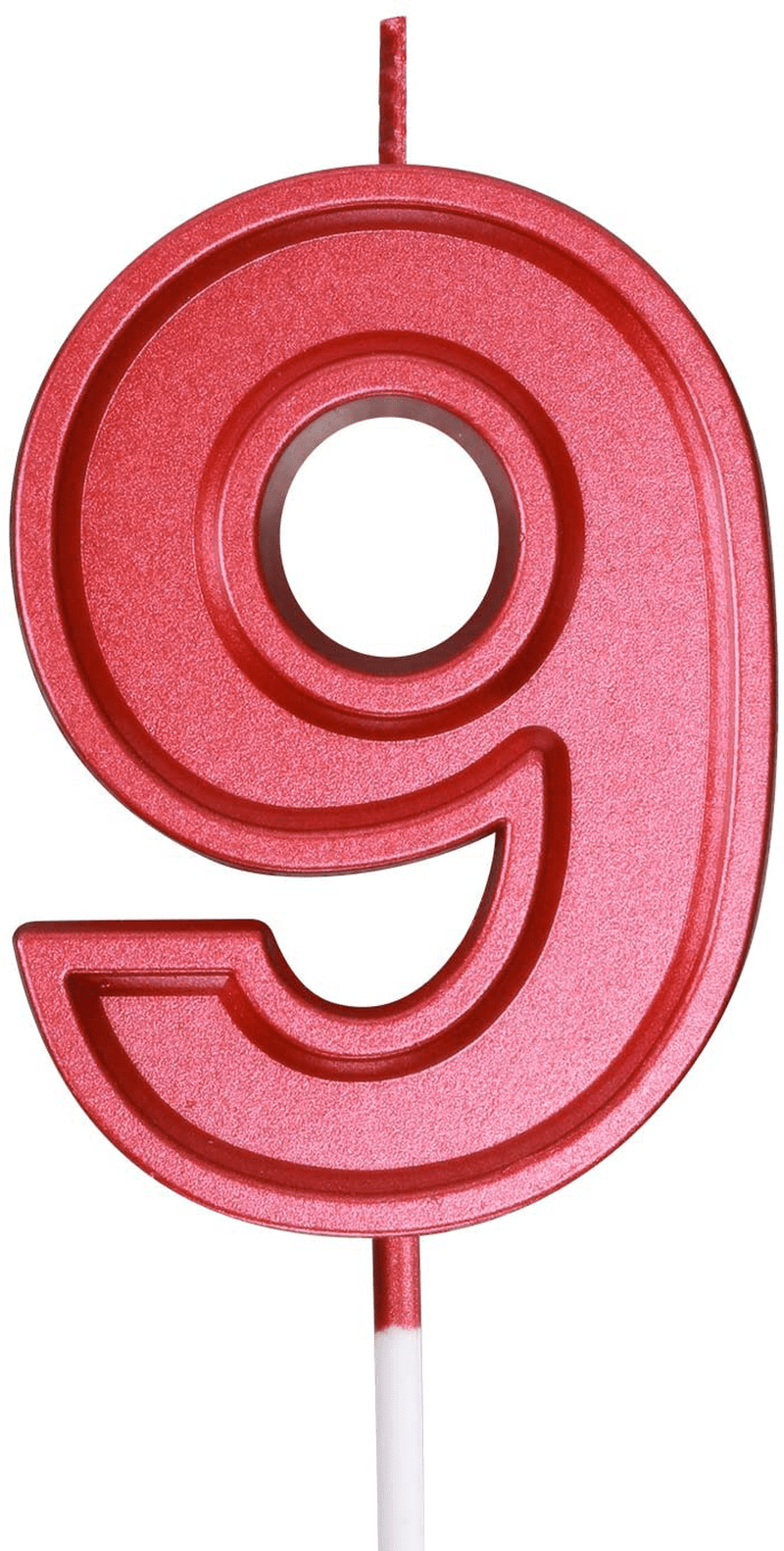 Birthday Candle Numbers Red Glitter Happy Birthday Numeral for Weddings, Reunions, Theme Party Perfect Baby’s Pet’s Birthday Cake Candle (Red, 7) Home & Garden > Decor > Home Fragrances > Candles Pfizermay Red 9 
